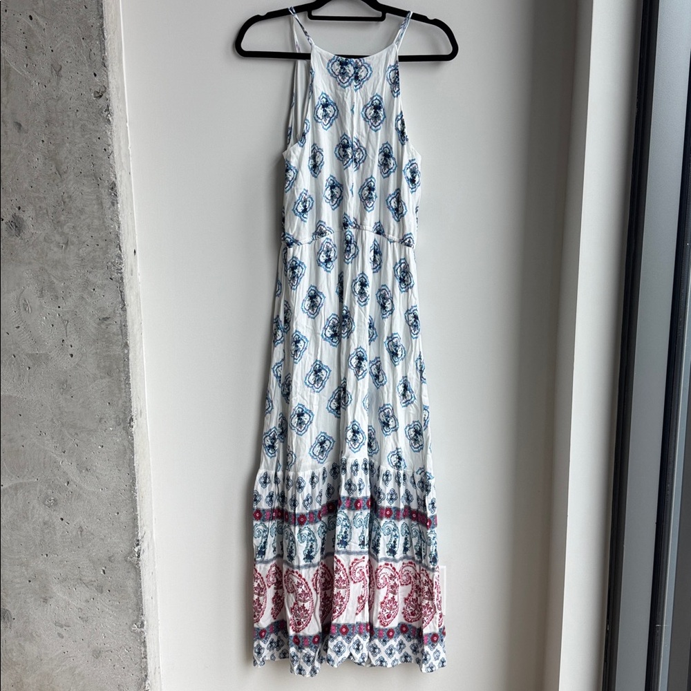 Maurices White and Blue Maxi Dress Size M - Picture 8 of 8